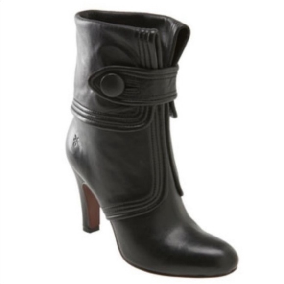 FRYE Ava Button Fold Over Napa Leather Boot - Picture 2 of 16